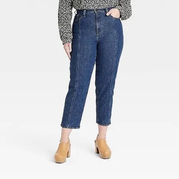 Universal Thread Women's High-Rise Vintage Straight Jeans Dark Wash Size 4 - Picture 1 of 5